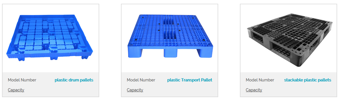 Plastic pallets with anti-slip structure