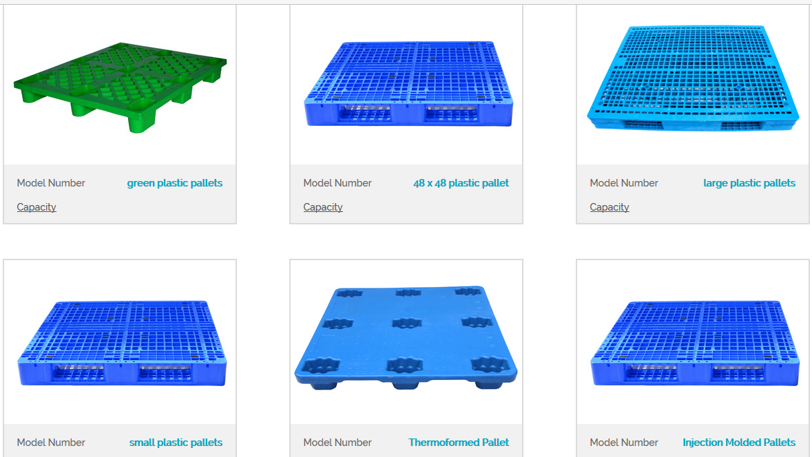 different types of plastic pallets